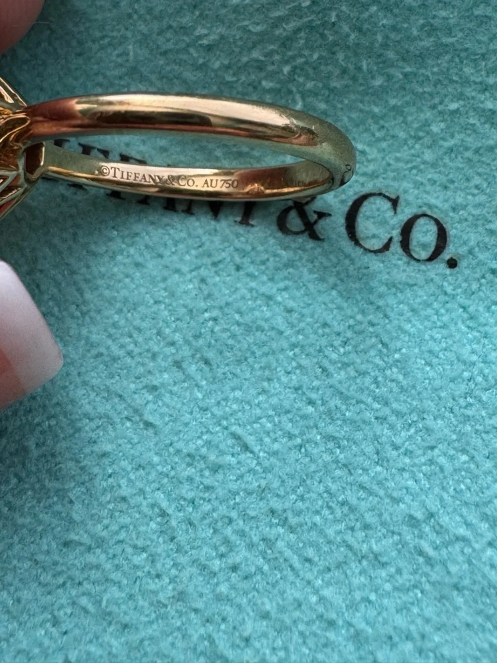 Tiffany & Co Citrine and Yellow Gold Sparkler Ring - Picture 6 of 10